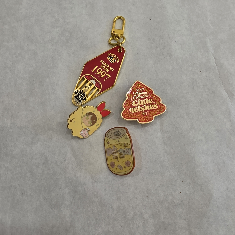 BTS Pins And Keychain